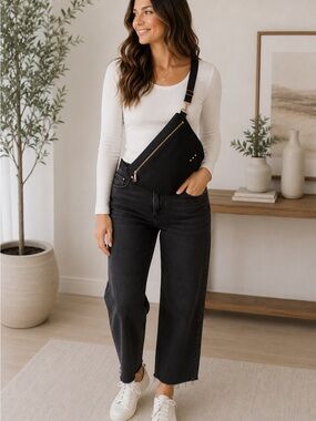 Pretty Simple Hair On Hyde Westlyn Bum Bag High Quality Adjustable Strap Black